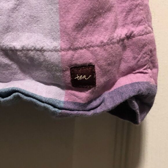 🐰 Tea Collection Pretty Denim & Plaid Reversible Dress, size 8 - Picture 12 of 12